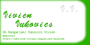 vivien vukovics business card